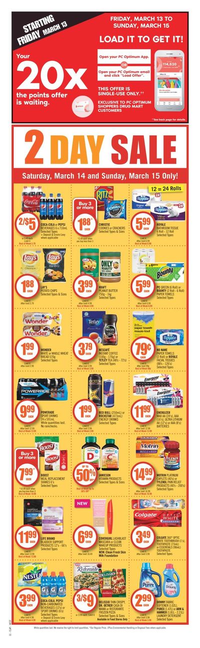 Shoppers Drug Mart (West) Flyer March 14 to 20