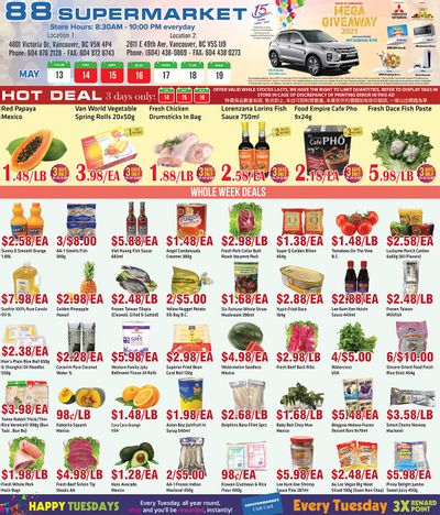 88 Supermarket Flyer May 13 to 19