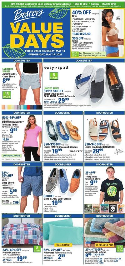 Boscov's (CT, DE, MD, NJ, NY, PA) Weekly Ad Flyer May 13 to May 19