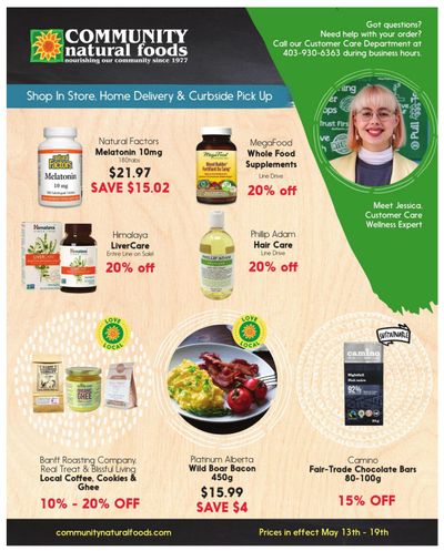 Community Natural Foods Flyer May 13 to 19