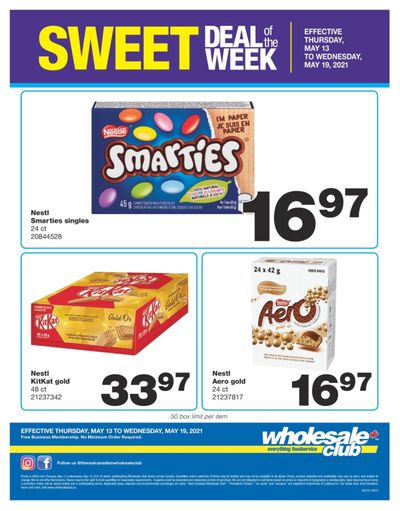Wholesale Club Sweet Deal of the Week Flyer May 13 to 19