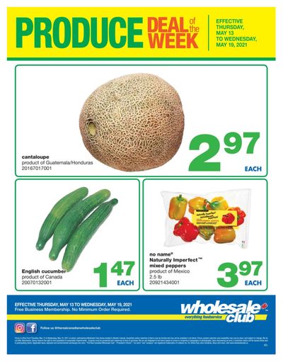 Wholesale Club (Atlantic) Produce Deal of the Week Flyer May 13 to 19