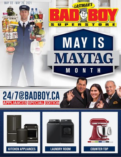 Lastman's Bad Boy Superstore Flyer May 5 to 26