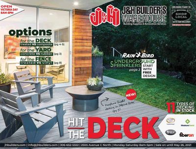 J&H Builder's Warehouse Flyer May 13 to 26