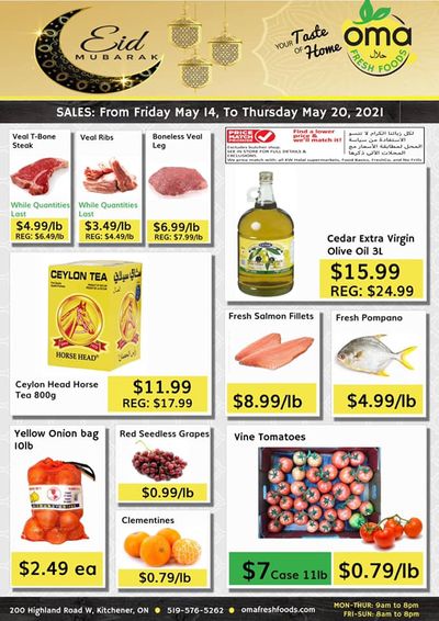 Oma Fresh Foods Flyer May 14 to 20