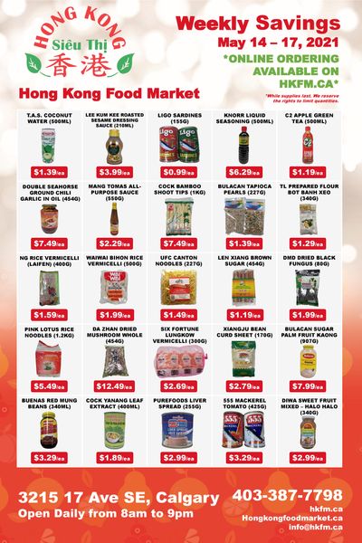 Hong Kong Food Market Flyer May 14 to 17