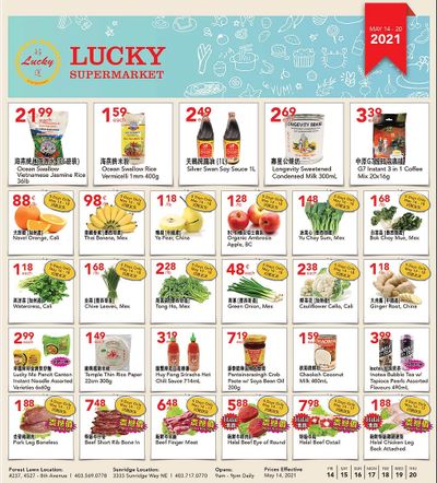 Lucky Supermarket (Calgary) Flyer May 14 to 20