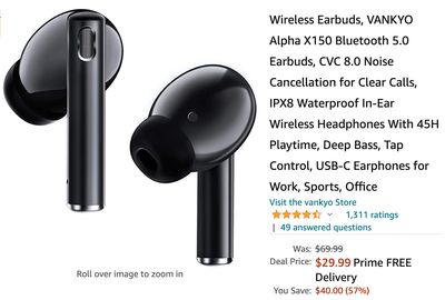 Amazon Canada Deals: Save 57% on Wireless Earbuds + 45% on Car Vacuum + More Offers