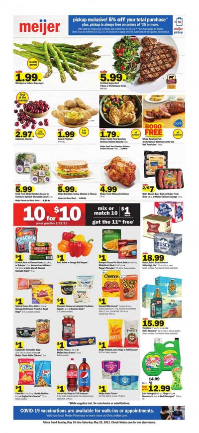 Meijer (MI) Weekly Ad Flyer May 16 to May 22