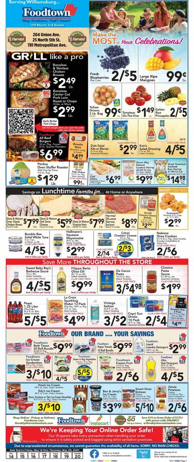 Foodtown (NJ, NY, PA) Weekly Ad Flyer May 14 to May 20