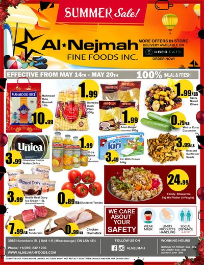 Alnejmah Fine Foods Inc. Flyer May 14 to 20