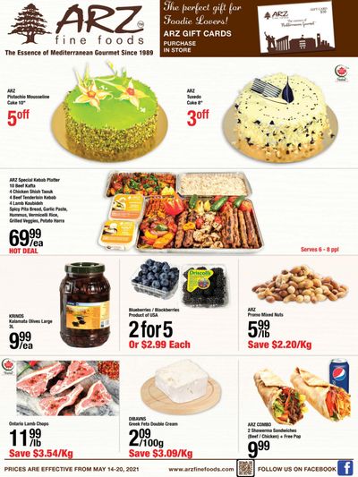 Arz Fine Foods Flyer May 14 to 20