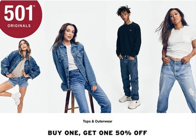 Levi’s Canada Sale: Buy One, Get One 50% Off Tops & Outwear + More