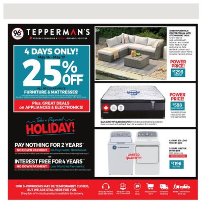 Tepperman's Flyer May 14 to 20