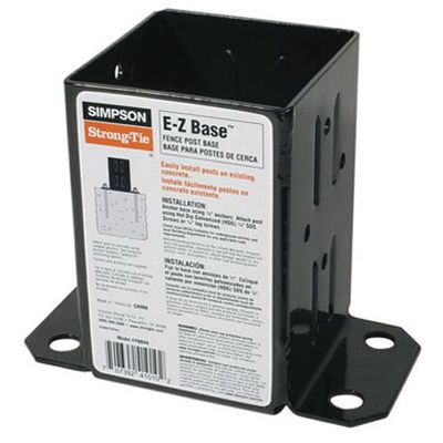 Simpson Strong Tie FPBB44 Black Powder-Coated 12-Gauge E-Z Base