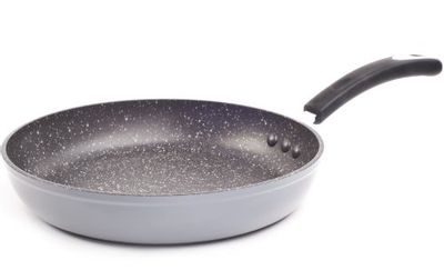 Ozeri 8-Inch Stone Earth Pan with 100-Percent PFOA-Free Stone-Derived Non-Stick Coating from Germany,Granite Grey