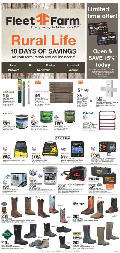 Fleet Farm (IA, MN, ND, WI) Weekly Ad Flyer May 14 to May 31