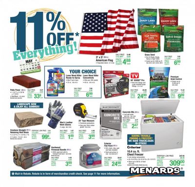 Menards Weekly Ad Flyer May 13 to May 22