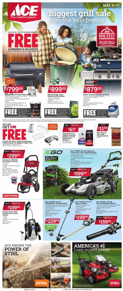 ACE Hardware Weekly Ad Flyer May 5 to May 17