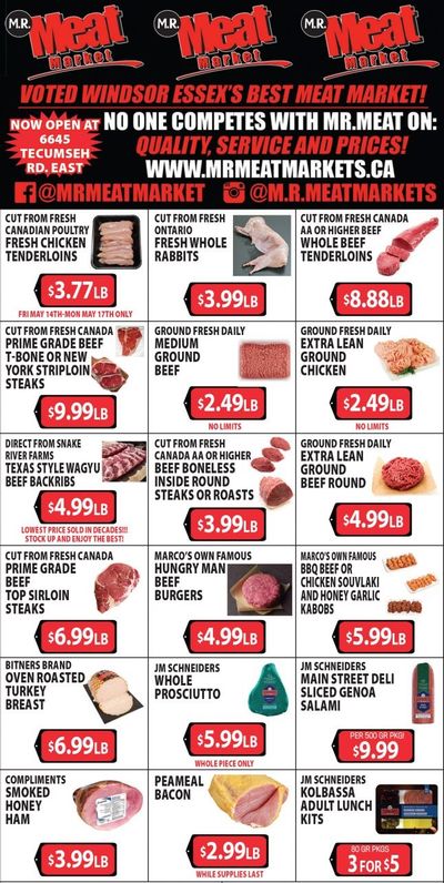 M.R. Meat Market Flyer May 15 to 22
