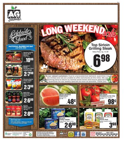 AG Foods Flyer May 16 to 22
