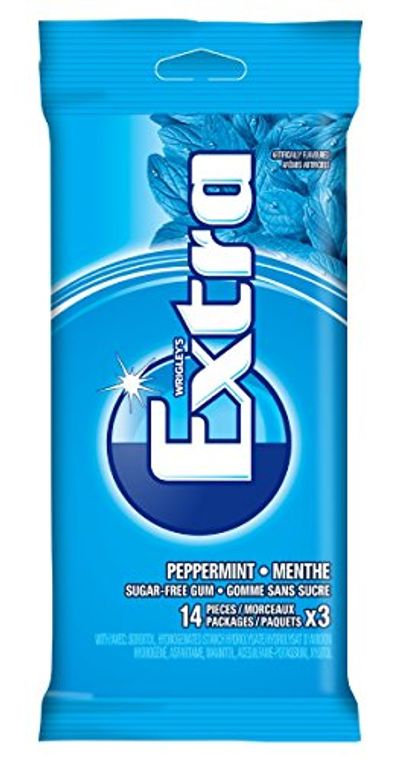 Extra Sugar Free Gum, Peppermint, 3 Pack