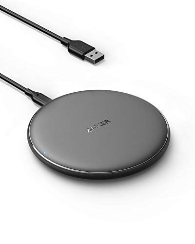 Anker Wireless Charger, PowerWave Pad Qi-Certified 10W Max for iPhone SE 2020, 11, 11 Pro, 11 Pro Max, AirPods, Galaxy S20 S10, Note 10 9 (No AC Adapter, Not Compatible with MagSafe Magnetic Charging)