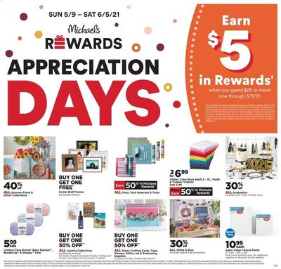 Michaels Weekly Ad Flyer May 16 to May 22