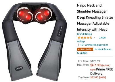 Amazon Canada Deals: Save 44% on Naipo Neck and Shoulder Massage + 39%b on Headphones + 51% on Smart Ceiling Light LED + More Offers