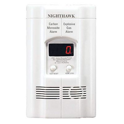 Kidde KN-COEG-3 Nighthawk Plug-in Carbon Monoxide and Explosive Gas Alarm with Battery Backup
