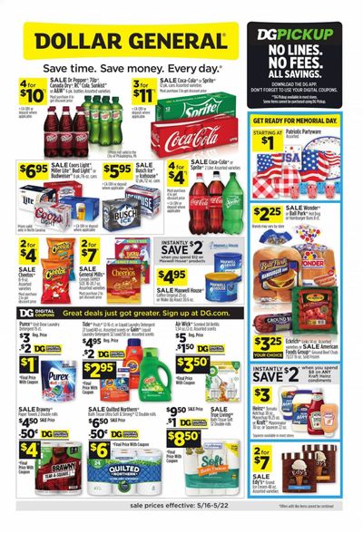 Dollar General (NC) Weekly Ad Flyer May 16 to May 22