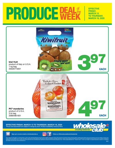 Wholesale Club (West) Produce Deal of the Week Flyer March 13 to 19