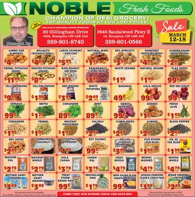 Noble Fresh Foods Flyer March 12 to 18