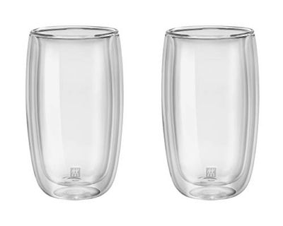 Zwilling J.A. Henckels 39500-078 Sorrento Double Wall Latte Glass Set- 2 Piece Set, 12 Ounces.