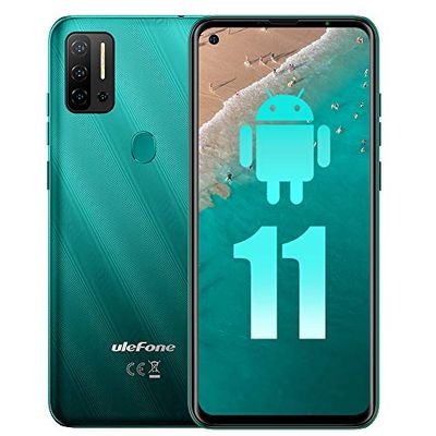 Ulefone Note 11P Unlocked Cell Phone (8GB + 128GB) Android 11 P60 Octa-core Mobile Phone, 6.55" HD+ Screen 4400mAh Big Battery Phone with 48MP Five Camera Dual SIM 4G Smartphone Unlocked for Canada