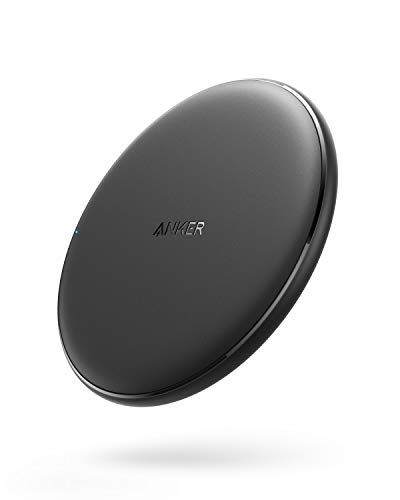 Anker Wireless Charger, PowerWave Pad, Compatible iPhone 11, 11 Pro, 11 Pro Max, Xs Max, XR, XS, X, 8, 8 Plus, AirPods Pro, 10W Fast-Charging Galaxy S20 S10 S9, Note 10 Note 9 Note 8 (No AC Adapter)