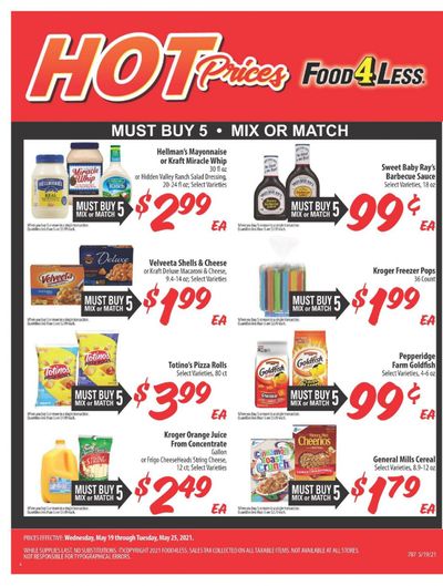Food 4 Less (IN) Weekly Ad Flyer May 19 to May 25
