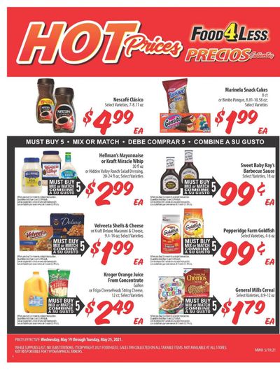 Food 4 Less (IL) Weekly Ad Flyer May 19 to May 25