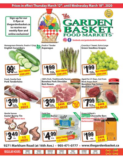 The Garden Basket Flyer March 12 to 18