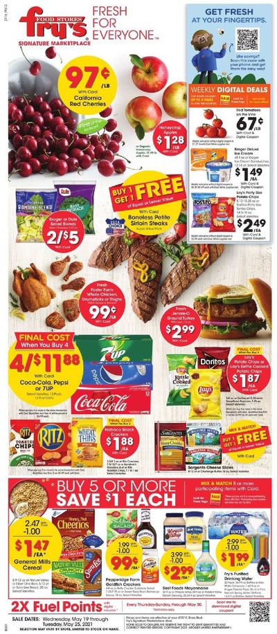 Fry’s (AZ) Weekly Ad Flyer May 19 to May 25