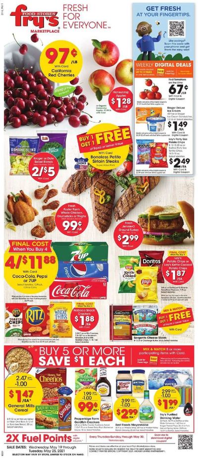 Fry’s (AZ) Weekly Ad Flyer May 19 to May 25