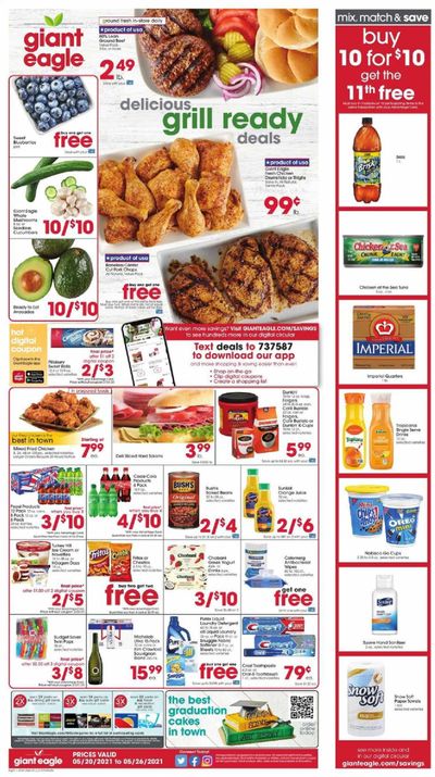 Giant Eagle (OH, PA) Weekly Ad Flyer May 20 to May 26