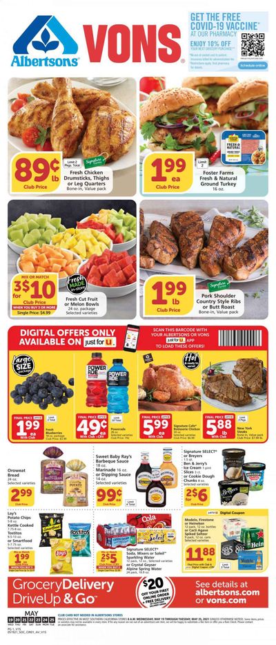 Vons (CA) Weekly Ad Flyer May 19 to May 25
