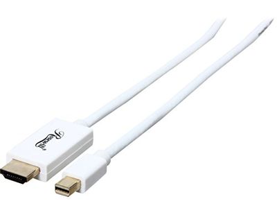 Rosewill 15-Feet Mini DisplayPort to HDMI 32AWG Cable M-M, White (RCDC-14032)