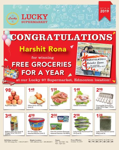 Lucky Supermarket (Winnipeg) Flyer October 18 to 24
