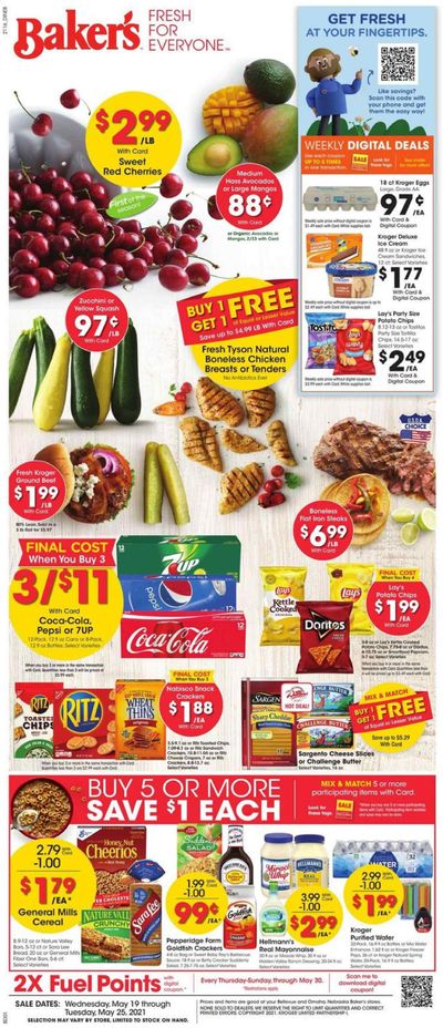 Baker's (NE) Weekly Ad Flyer May 19 to May 25