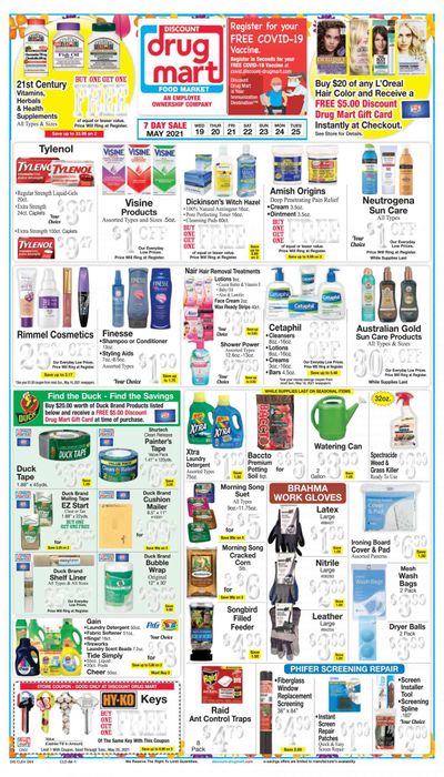 Discount Drug Mart (OH) Weekly Ad Flyer May 19 to May 25