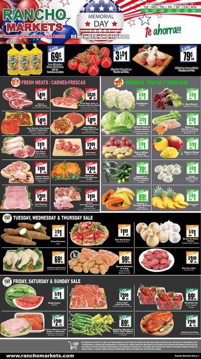 Rancho Markets (UT) Weekly Ad Flyer May 18 to May 24