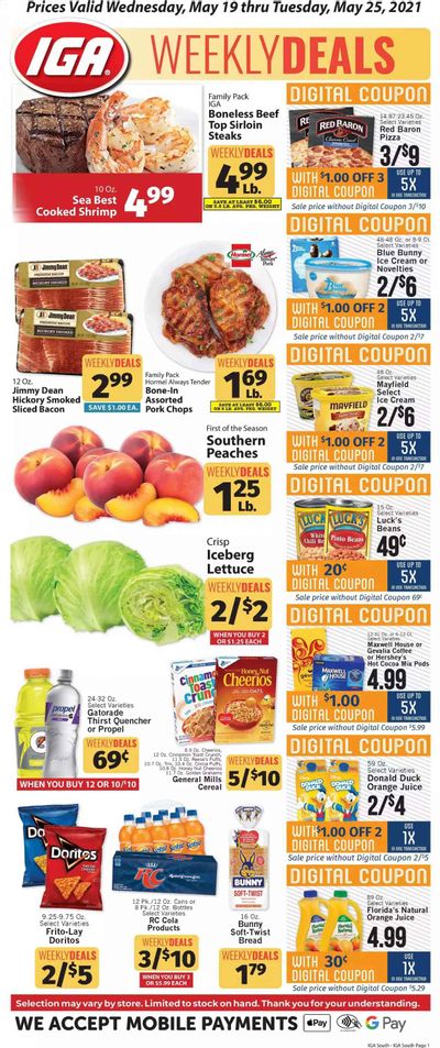 IGA Weekly Ad Flyer May 19 to May 25