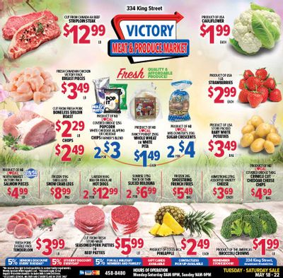 Victory Meat Market Flyer May 18 to 22